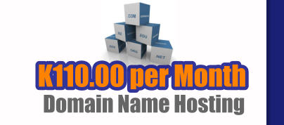 K110.00 per Month   Domain Name Hosting